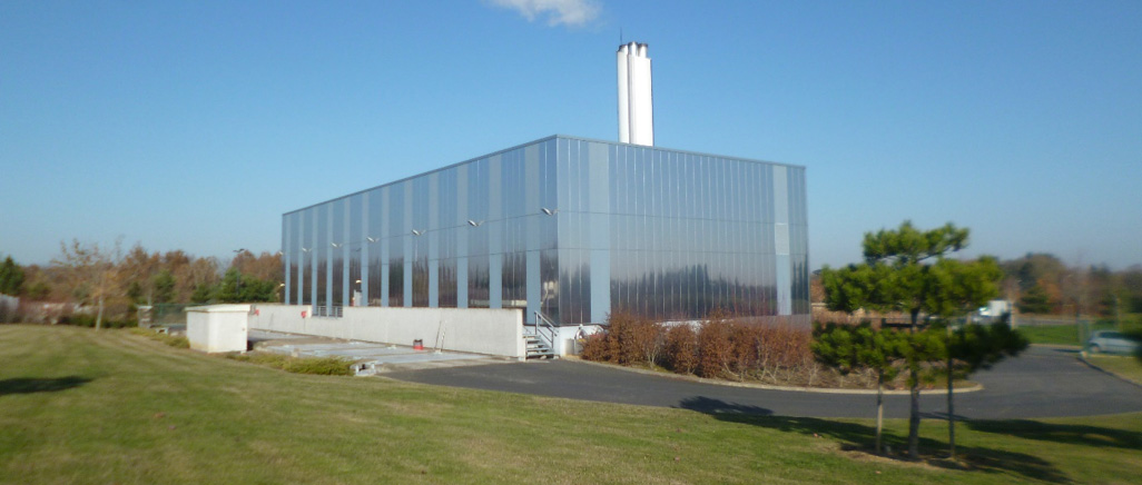Photo de la chaufferie centrale biomasse des Hauts-de-Saint-Aubin, à Angers.