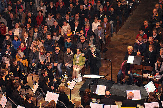 Concert &agrave; la cath&eacute;drale Saint-Maurice par le Conservatoire d&#039;Angers. 