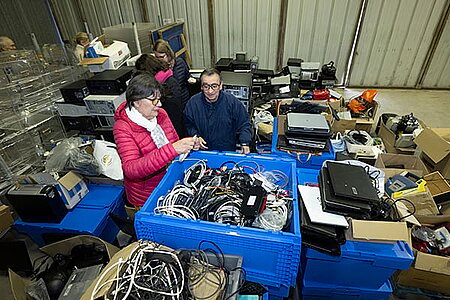 photo de la collecte informatique