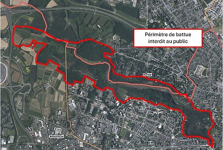 p&eacute;rim&egrave;tre de la battue