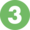 Pastille vert clair avec le chiffre 3