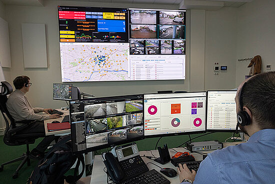 Le centre de pilotage du territoire intelligent d'Angers Loire M&eacute;tropole.