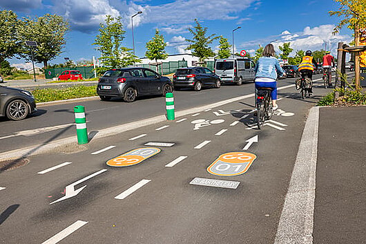 photo d'une piste cyclable