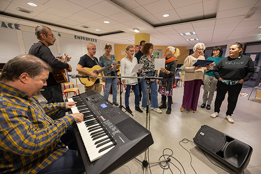 Atelier de l'association Eoliharpe