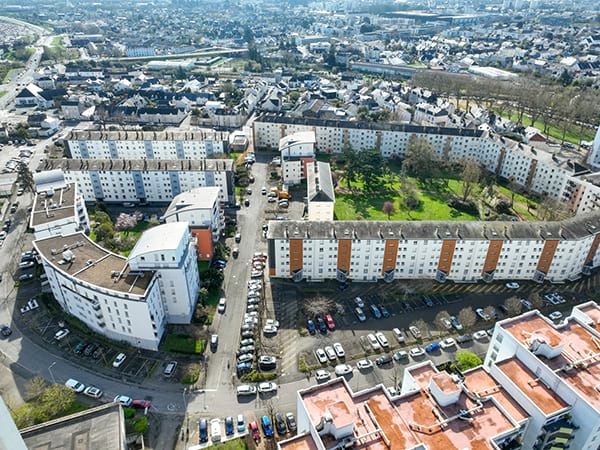 photo aérienne du quartier saint-exupery