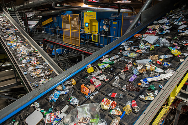 Le centre de tri des déchets